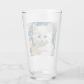 Alphonse Mucha Art Nouveau Kitten Glas (Rückseite)