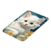Alphonse Mucha Art Nouveau Kitten Magnet (Linke Seite)