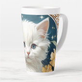 Alphonse Mucha Art Nouveau Kitten Milchtasse (Rechte Ecke)