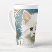 Alphonse Mucha Art Nouveau Kitten Milchtasse (Linke Ecke)