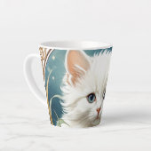Alphonse Mucha Art Nouveau Kitten Milchtasse (Linke Ecke)