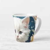 Alphonse Mucha Art Nouveau Kitten Milchtasse (Rechte Ecke)