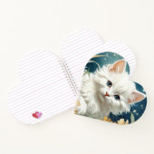 Alphonse Mucha Art Nouveau Kitten Notizblock (Innenseite)