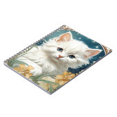 Alphonse Mucha Art Nouveau Kitten Notizblock (Linke Seite)