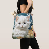 Alphonse Mucha Art Nouveau Kitten Tasche (Von Nahem)