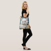 Alphonse Mucha Art Nouveau Kitten Tasche (Am Model)
