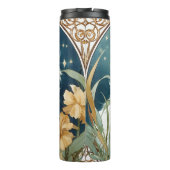 Alphonse Mucha Art Nouveau Kitten Thermosbecher (Rückseite)