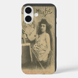 Alphonse Mucha Art Nouveau Kunst Modell Fotografie iPhone 16 Hülle