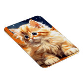 Alphonse Mucha Art Nouveau Orange Cat Magnet (Rechte Seite)