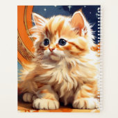 Alphonse Mucha Art Nouveau Orange Cat Planer (Rückseite)