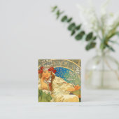 Alphonse Mucha Art Nouveau Princess Hyacinth Begleitkarte (Stehend Vorderseite)