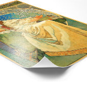 Alphonse Mucha Art Nouveau Princess Hyacinth Fotodruck (Ecke)