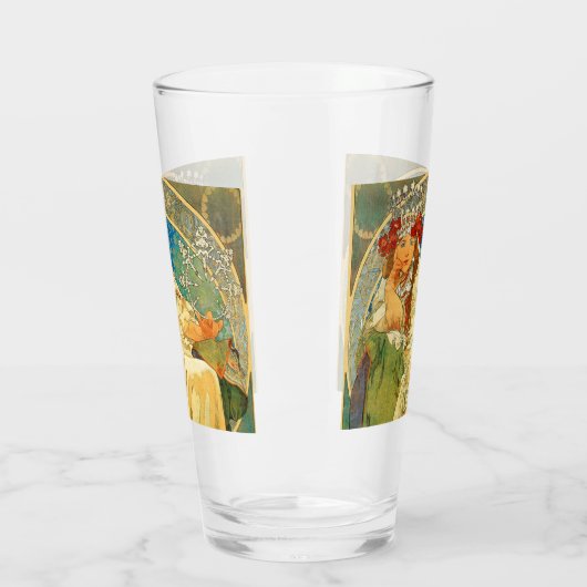 Alphonse Mucha Art Nouveau Princess Hyacinth Glas (Links)