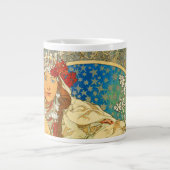 Alphonse Mucha Art Nouveau Princess Hyacinth Jumbo-Tasse (Vorderseite)