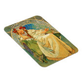 Alphonse Mucha Art Nouveau Princess Hyacinth Magnet (Rechte Seite)