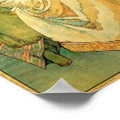 Alphonse Mucha Art Nouveau Princess Hyacinth Poster (Ecke)