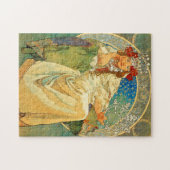 Alphonse Mucha Art Nouveau Princess Hyacinth Puzzle (Horizontal)