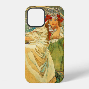 Alphonse Mucha Art Nouveau Prinzessin Hyacinth iPhone 12 Hülle