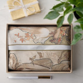 Alphonse Mucha Art Nouveau Seasons Decoupage Seidenpapier (Geschenk)