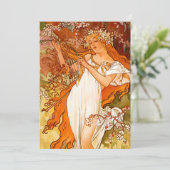 Alphonse Mucha Art Nouveau Spring Ankündigung (Stehend Vorderseite)