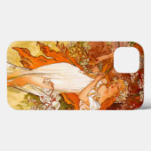 Alphonse Mucha Art Nouveau Spring Case-Mate iPhone Hülle (Rückseite (Horizontal))