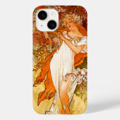 Alphonse Mucha Art Nouveau Spring Case-Mate iPhone Hülle (Rückseite)