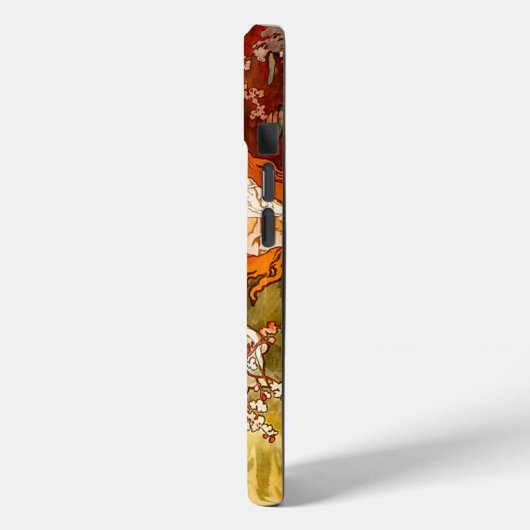 Alphonse Mucha Art Nouveau Spring Case-Mate iPhone Hülle (Rückseite / Links)
