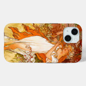 Alphonse Mucha Art Nouveau Spring Case-Mate iPhone Hülle (Rückseite (Horizontal))