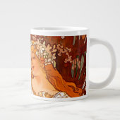 Alphonse Mucha Art Nouveau Spring Jumbo-Tasse (Rechts)