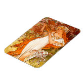 Alphonse Mucha Art Nouveau Spring Magnet (Linke Seite)