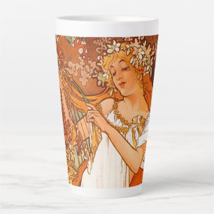 Alphonse Mucha Art Nouveau Spring Milchtasse
