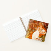 Alphonse Mucha Art Nouveau Spring Notizblock (Innenseite)