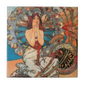 Alphonse Mucha Art Nouveau Tiles Fliese (Vorderseite)