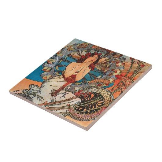 Alphonse Mucha Art Nouveau Tiles Fliese (Seite)