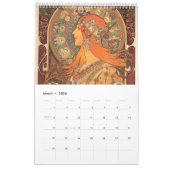 Alphonse Mucha Art Nouveau Vintage Calendar Kalender (Mär 2026)