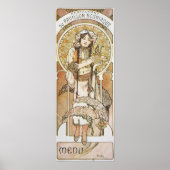 Alphonse Mucha Art Nouveau Vintage Poster (Vorne)