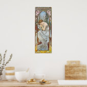 Alphonse Mucha Art Nouveau Vintage Poster (Küche)
