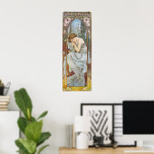 Alphonse Mucha Art Nouveau Vintage Poster (Heimbüro)