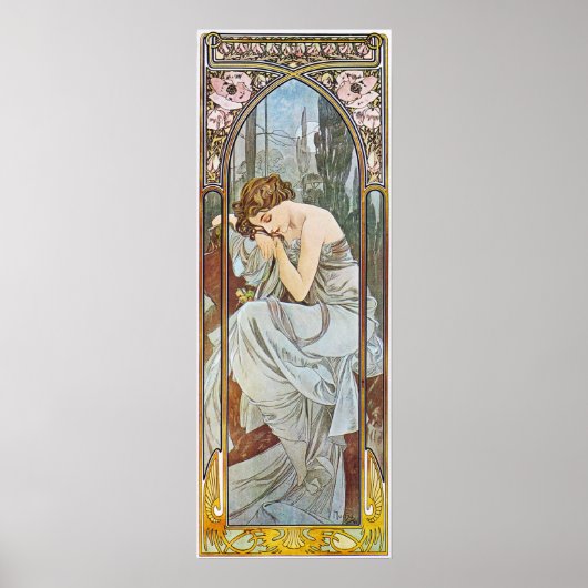 Alphonse Mucha Art Nouveau Vintage Poster (Vorne)