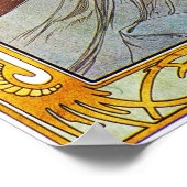 Alphonse Mucha Art Nouveau Vintage Poster (Ecke)