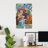 Alphonse Mucha Art Nouveau Vintage Poster (Heimbüro)