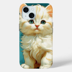 Alphonse Mucha Art Nouveau White Cat Case-Mate iPhone Hülle