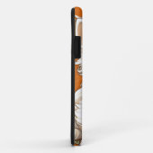 Alphonse Mucha Art Nouveau White Kitten Case-Mate iPhone Hülle (Hinten/Rechts)