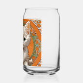 Alphonse Mucha Art Nouveau White Kitten Dosenglas (Links)