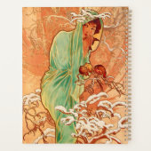 Alphonse Mucha Art Nouveau Winter Planer (Rückseite)