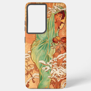 Alphonse Mucha Art Nouveau Winter Samsung Galaxy Hülle