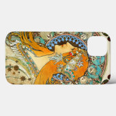 Alphonse Mucha Art Nouveau Zodiac Case-Mate iPhone Hülle (Rückseite (Horizontal))