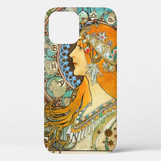 Alphonse Mucha Art Nouveau Zodiac Case-Mate iPhone Hülle (Rückseite)