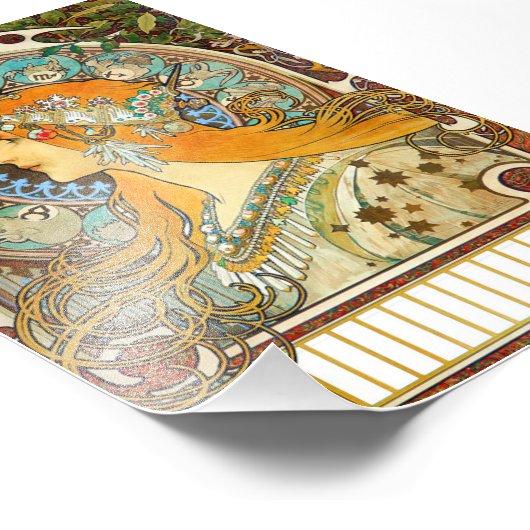 Alphonse Mucha Art Nouveau Zodiac Fotodruck (Ecke)