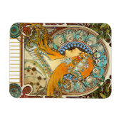 Alphonse Mucha Art Nouveau Zodiac Magnet (Horizontal)
